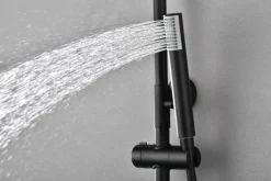 Columna De Ducha Termostatica Negro Mate Con Rociador De 20 Cm De Diametro – BTM039/NG – Monza – Imex