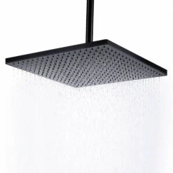 Columna De Ducha Termostática Negra Cuadrada – Combi – Llavisan – L126004