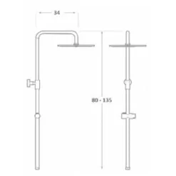 Columna De Ducha Termostática Redonda Cromo – Suprema – Aquahome