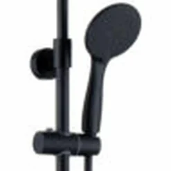 Columna De Ducha Termostática Negra Redonda – Combi – Llavisan – L125994