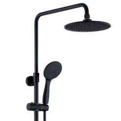 Columna De Ducha Termostática Negra Redonda – Combi – Llavisan – L125994