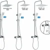 Columna De Ducha Wind Blu SQ Con Monomando, Rociador Acero Inoxidable AISI304 De 25×25 Cm. – 21WBC25SUD02 – AQG