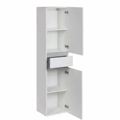 Columna MATTY Blanco 2 Puertas Y 1 Cajón 35×154 Cm – TAROB030B – Gamma