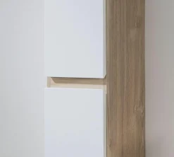 Columna/Pilar Auxiliar 160 Cm Roble Nudos/blanco Brillo – Neus – Muebles Jumar