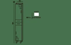 Columna/Pilar Auxiliar Blanco Brillo 189 Cm Alto – Claudia/Tania – Muebles Jumar