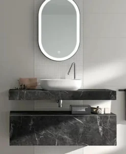Conjunto 120 Cm Mueble Bajo + Encimera De 10 Cm Y Lavabo Sobre Encimera – Nomad – Visobath