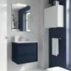 Conjunto Completo Mueble Attila De 2 Cajones, Lavabo De Porcelana, Espejo Y Aplique LED – Attila – Salgar