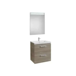 Conjunto Completo Mueble + Lavabo + Espejo Luz Integrada (80 O 60 Cm) – Prisma – Roca
