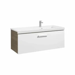 Conjunto Completo Mueble De 1 Cajón + Lavabo De 90 O 110 Cm – Prisma – Roca