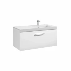 Conjunto Completo Mueble De 1 Cajón + Lavabo De 90 O 110 Cm – Prisma – Roca