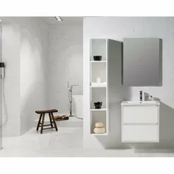 Conjunto De Baño Mueble Suspendido + Lavabo Ceramica + Espejo – Melanie – Jumar