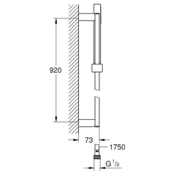 Conjunto De Barra Ducha – Euphoria Cube Stick – Grohe – 27700000