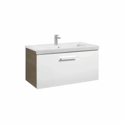 Conjunto De Mueble 1 Cajón + Lavabo 80 O 60 Cm – Prisma – Roca