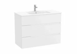 Conjunto De Mueble Base Con Tres Cajones Y Lavabo De Porcelana – Victoria-N – Roca
