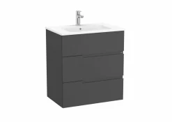 Conjunto De Mueble Base Con Tres Cajones Y Lavabo De Porcelana – Victoria-N – Roca