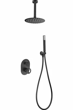 Conjunto Ducha Monomando Empotrado Vesubio Negro M – GTV038/NG – Imex