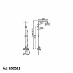 Conjunto Ducha Monomando Luxor – BDX023 – Imex