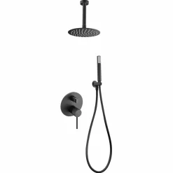 Conjunto Ducha Monomando Empotrado Thalos Stick Ne – GPTS045/NG – Imex