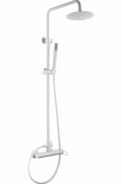 Conjunto Ducha Monomando Milos Blanco Mate – BDY027/BL – Imex