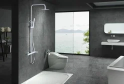 Conjunto Ducha Monomando Dinamarca Blanco Mate – BDR031/BL – Imex