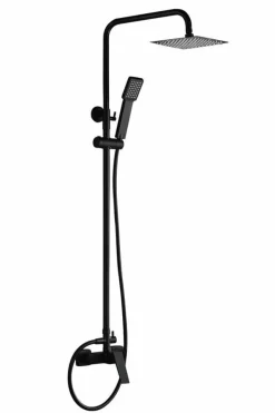 Conjunto Ducha Monomando Art Negro Mate – BDAR025/NG – Imex