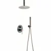 Conjunto Ducha Monomando Empotrado Top Gris Mate-c – GPQ038/GC – Imex
