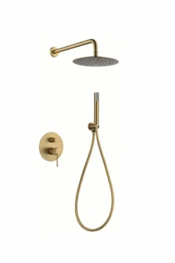 Conjunto Ducha Monomando Empotrado Line Oro Cepill – GPD038/OC – Imex