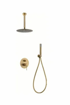 Conjunto Ducha Monomando Empotrado Top Oro Cepilla – GPQ038/OC – Imex