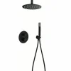 Conjunto Ducha Termostático Empotrado Top Negro Ma – GTQ038/NG – Imex