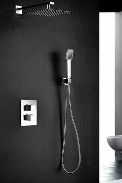 Conjunto Ducha Termostático Empotrado Cíes – GPC009 – Imex