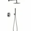 Conjunto Ducha Termostático Empotrado Line Níquel – GTD038/NQ – Imex