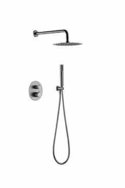 Conjunto Ducha Termostático Empotrado Line Níquel – GTD038/NQ – Imex