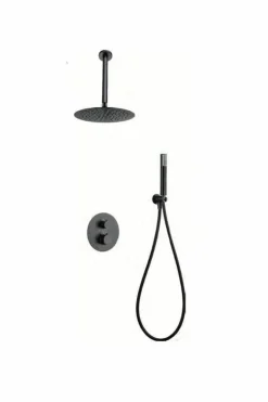 Conjunto Ducha Termostático Empotrado Top Black Gu – GTQ038/BGM – Imex