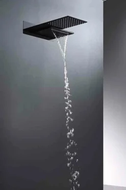 Conjunto Ducha Termostático Empotrado Rodas Negro – GTR049/NG – Imex