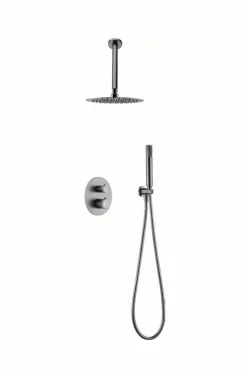Conjunto Ducha Termostático Empotrado Top Níquel Cepillado – GTQ038/NQ – Imex