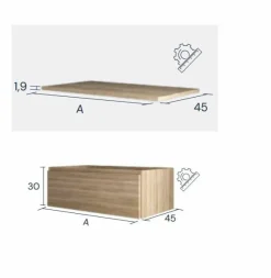 Conjunto Encimera SolidCoat Surface Faldon 11 Cm Con Bajo Mueble 1 Cajón – Serie Life – Baños10