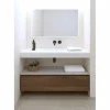Conjunto Encimera SolidCoat Surface Clos Life Faldon 11 Cm Con Bajo Mueble A Suelo Con Patas 1 Cajón – Serie Life – Baños10