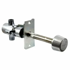 Conjunto Grifo Antivandálico Tras Muro Para Lavabo. Latón Cromado Y Acero Inoxidable – 07015.10.N – Nofer