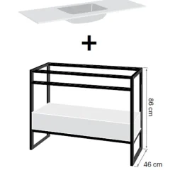 Conjunto Mueble + Lavabo – Guada – Doccia