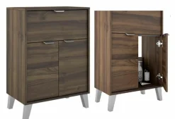 Conjunto Mueble A Suelo 1 Cajon Y 1 Puerta ó 1 Cajon Y 2 Puertas Con Fondo Reducido De 35,5 Cm + Tapa Con Fondo Reducido Midi – Visobath