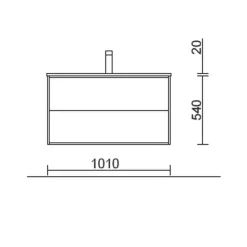 Conjunto Mueble De Baño + Lavabo – Optimus – Salgar