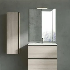 Conjunto Mueble De Baño Suspendido 2 Cajones + Lavabo De Porcelana Flat – Granada – Visobath