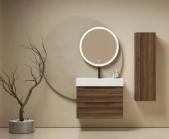 Conjunto Mueble De Baño Suspendido 2 Cajones + Lavabo Cerámico Flat/Ada – Kyoto – Visobath