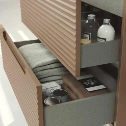 Conjunto Mueble De Baño Suspendido 2 Cajones + Lavabo Cerámico Flat/Ada – Kyoto – Visobath