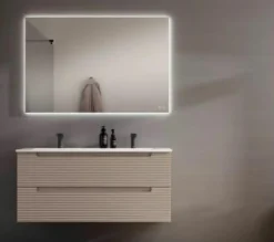 Conjunto Mueble De Baño Suspendido 2 Cajones + Lavabo Cerámico Flat/Ada – Kyoto – Visobath