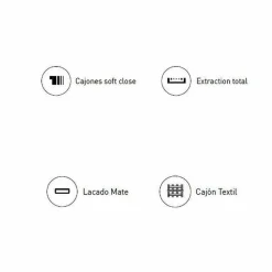Conjunto Mueble De Baño Suspendido 2 Cajones Con Lavabo Ceramico Ada/flat – Arco – Visobath