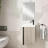Conjunto Mueble Suspendido + Lavabo + Espejo Fondo Reducido De 40 Cm – Lagos – Visobath