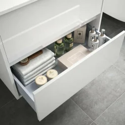 Conjunto Mueble Suspendido 2 Cajones Y Lavabo De Porcelana – Noja – Salgar