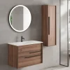 Conjunto Mueble Suspendido 2 Cajones + Lavabo Ceramico Flat – Aqua – Visobath
