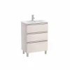 Conjunto Unik Mueble Base Compacto De Tres Cajones Y Lavabo – The Gap – Roca